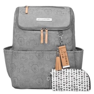 Petunia Picklebottom Method Backpackin Love Mickey Mouse Grey Diaperbag